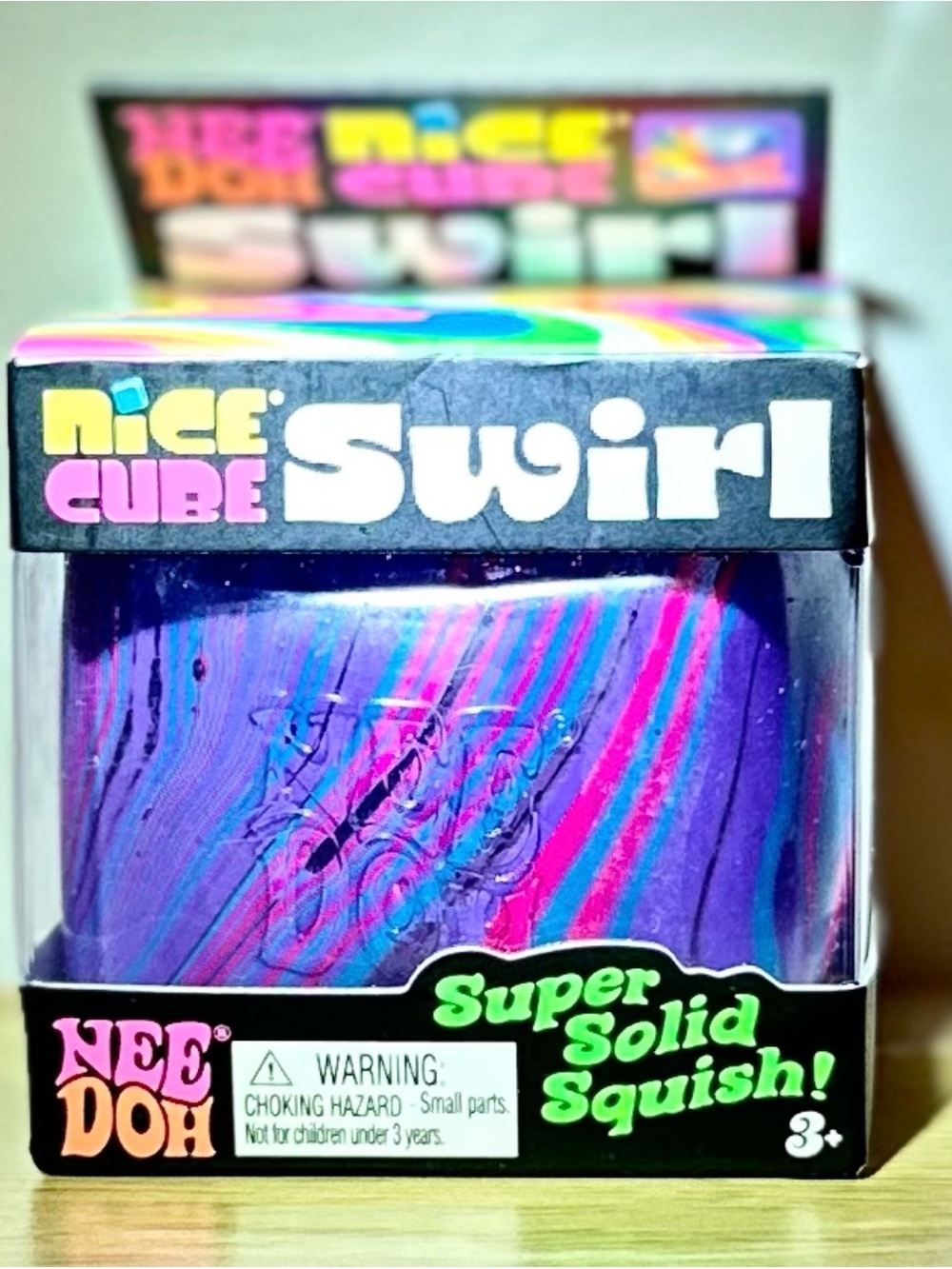 NeeDoh Nice Cube Swirl (Original)  Purple, Pink & Blue - NWT